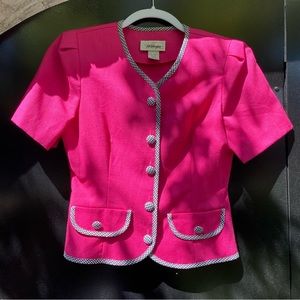 ❤️‍🔥 SOLD ❤️‍🔥 Vintage Worthington Top Womens 2P Pink Button-Up